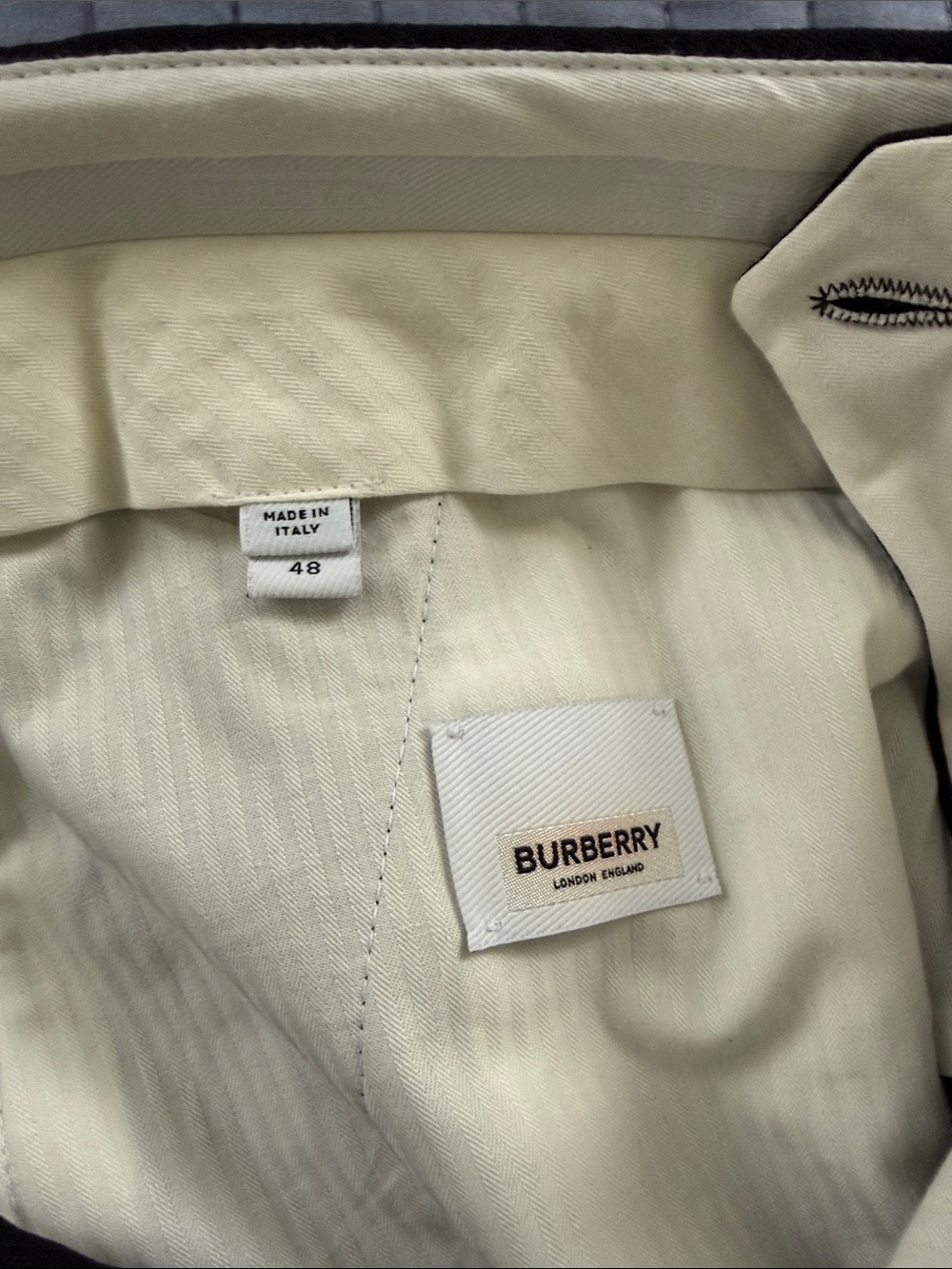 NWT $1550 Burberry Men’s Embellished Wool Pants 33 US ( 48 Eu ) Italy - Picture 6 of 9